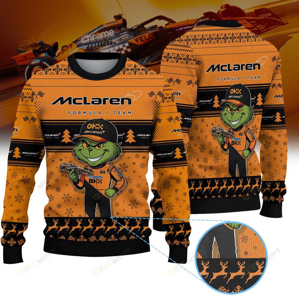 McLaren Formula 1 Team × Grinch Ugly Christmas Sweater II McLaren Formula 1 Team × Grinch Ugly Christmas Sweater II
