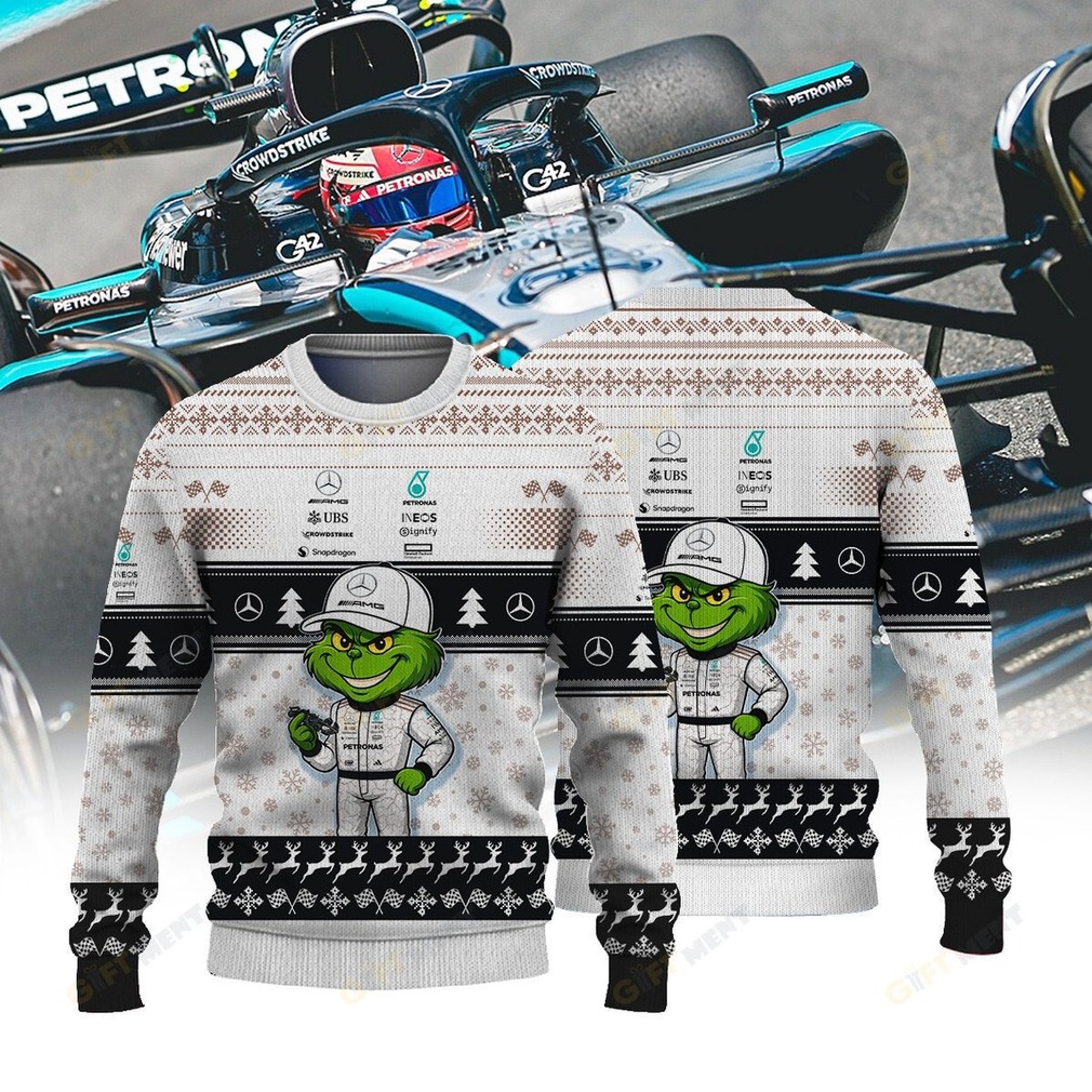 Mercedes AMG Petronas Formula One Team × Grinch Ugly Christmas Sweater v2 Mercedes AMG Petronas Formula One Team × Grinch Ugly Christmas Sweater v2