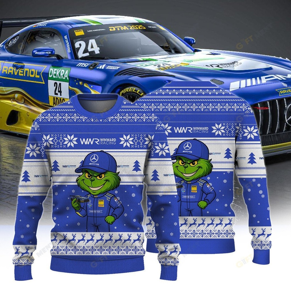 Mercedes AMG Team Winward Racing DTM Grinch Ugly Christmas Sweater back view