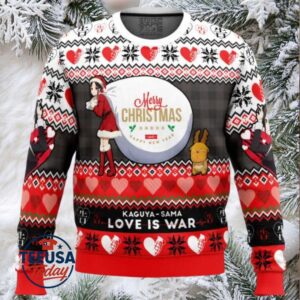 Merry Christmas And Happy New Year Kaguya Sama Love Is War Ugly Christmas Sweater