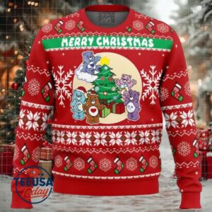Merry Christmas Faux This Care Bears Ugly Christmas Sweater