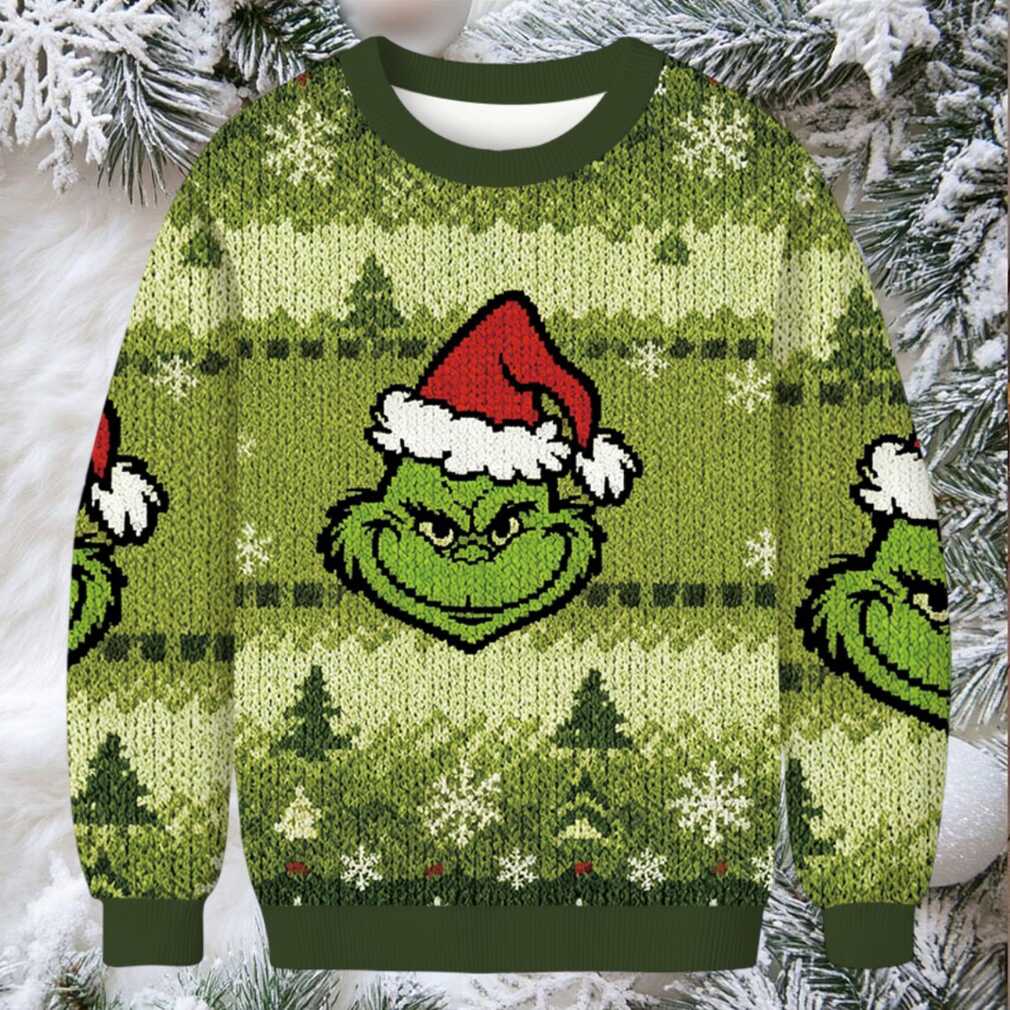 Merry Grinchmas Smile Christmas Ugly Sweatshirt Merry Grinchmas Smile Christmas Ugly Sweatshirt
