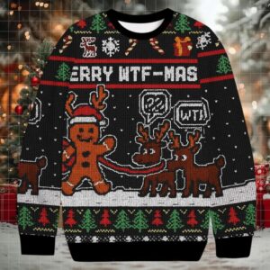 Merry WTF Mas Christmas Ugly Sweatshirt Merry WTF Mas Christmas Ugly Sweatshirt