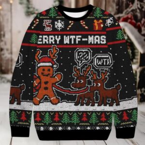 Merry WTF Mas Christmas Ugly Sweatshirt
