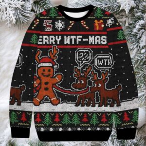 Merry WTF Mas Christmas Ugly Sweatshirt