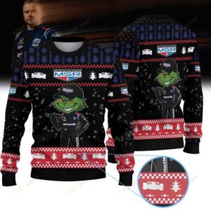 Meyer Shank Racing Felix Rosenqvist IndyCar × Grinch Ugly Christmas Sweater