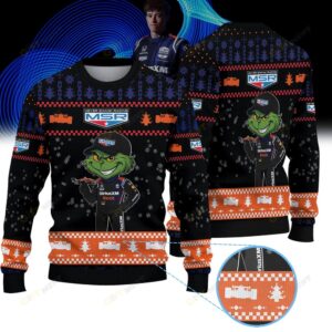 Meyer Shank Racing Marcus Armstrong IndyCar × Grinch Ugly Christmas Sweater