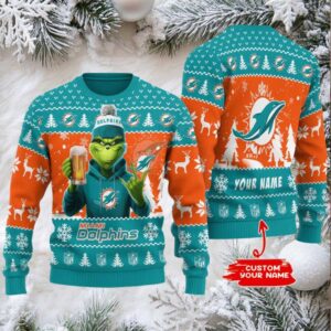 Miami Dolphins Ugly Christmas Sweater BGSWT726