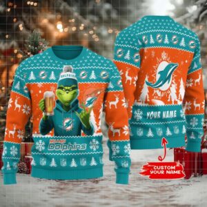 Miami Dolphins Ugly Christmas Sweater BGSWT726