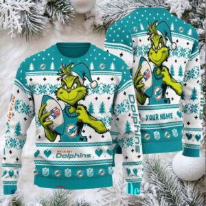 Miami Dolphins Ugly Christmas Sweater BGSWT749