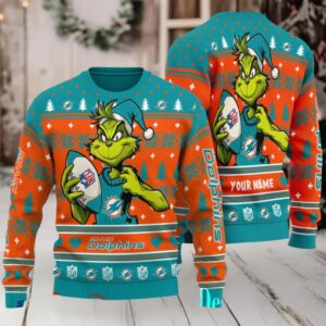 Miami Dolphins Ugly Christmas Sweater BGSWT750