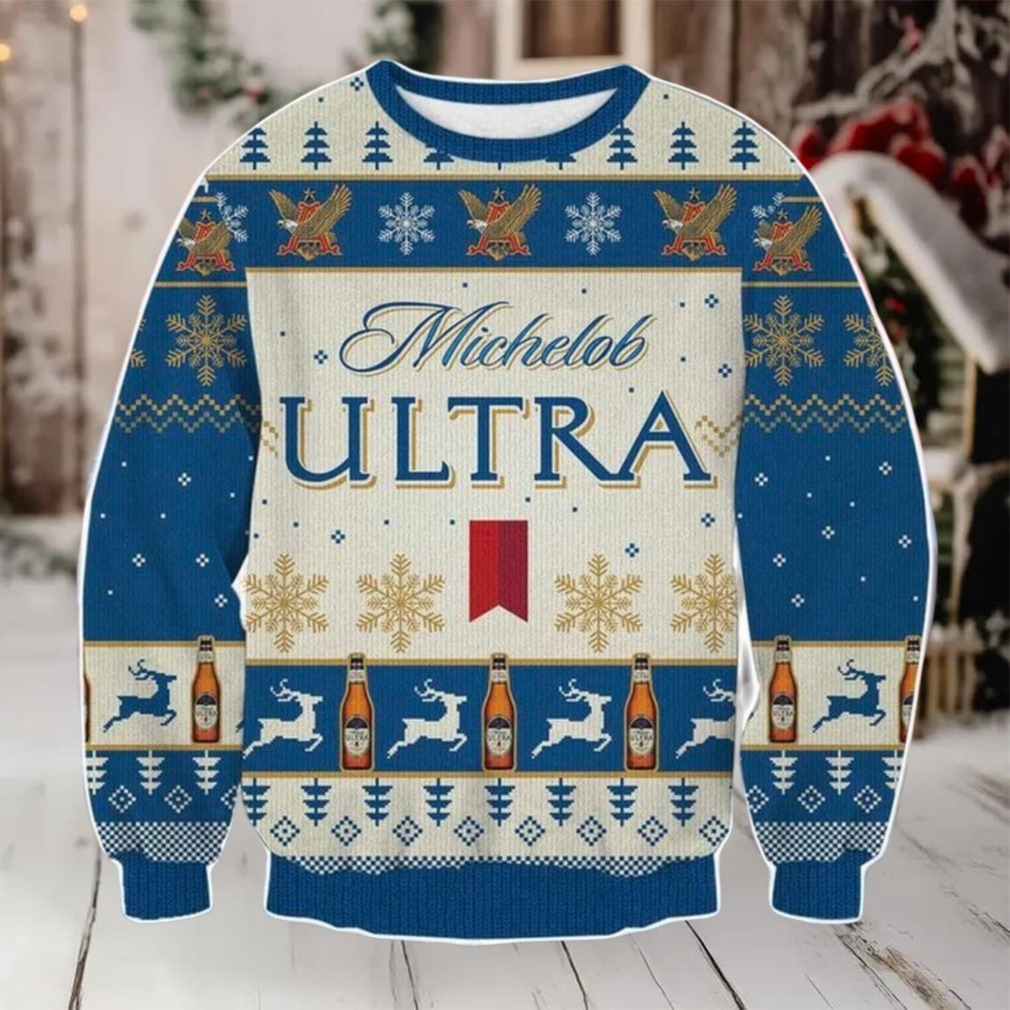 Michelob Ultra Ugly Christmas Sweater 2025
