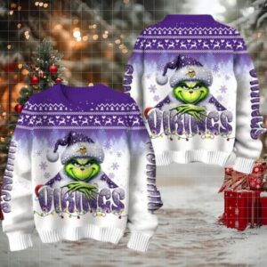 Minnesota Vikings Grinch Stolen Christmas Sweater