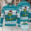 Los Angeles Rams Grinch With Ball NFL Ugly Christmas Sweaters