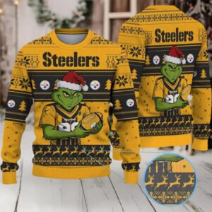 NFL Pittsburgh Steelers Grinch Ugly Christmas Sweater