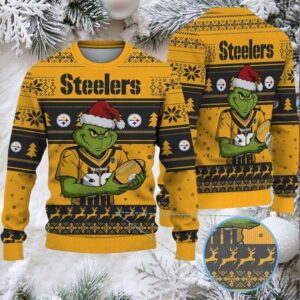 NFL Pittsburgh Steelers Grinch Ugly Christmas Sweater