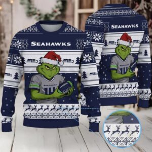 NFL Seattle Seahawks Grinch Jersey Christmas Sweater
