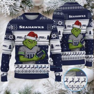 NFL Seattle Seahawks Grinch Jersey Christmas Sweater