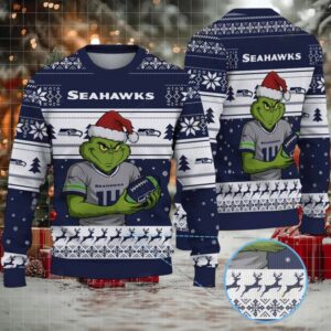 NFL Seattle Seahawks Grinch Jersey Christmas Sweater