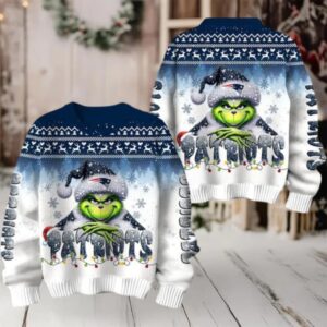 New England Patriots Grinch Stolen Christmas Sweater