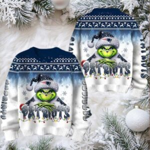 New England Patriots Grinch Stolen Christmas Sweater