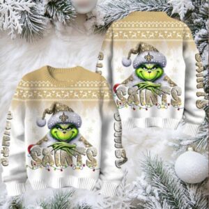 New Orleans Saints Grinch Stolen Christmas Sweater