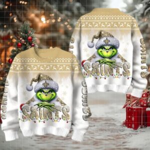 New Orleans Saints Grinch Stolen Christmas Sweater
