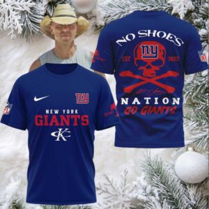 New York Giants Kenny Chesney No Shoes Nation 2025 Hoodie T Shirt