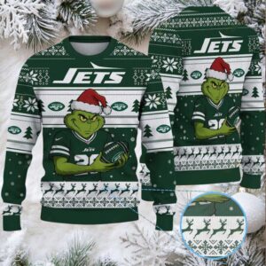 New York Jets NFL Grinch Ugly Christmas Sweater