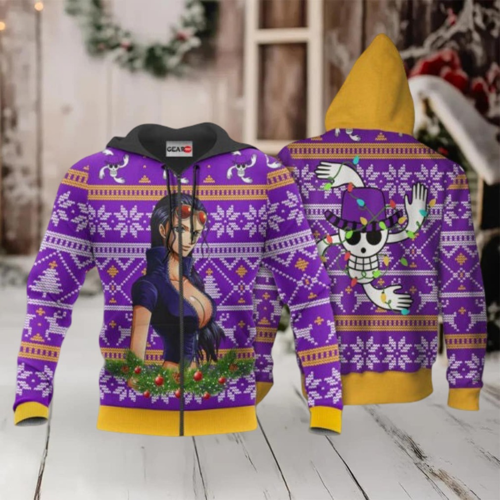 Nico Robin Ugly Christmas Sweater One Piece Anime 1k506 Fan Gift Stylist Unisex Cartoon Graphic Outfits Aop 3d Hoodie,
