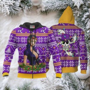 Nico Robin Ugly Christmas Sweater One Piece Anime 1k506 Fan Gift Stylist Unisex Cartoon Graphic Outfits Aop 3d Hoodie,