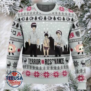 Nine x Lisa x Twelve Terror in Resonance Ugly Christmas Sweater