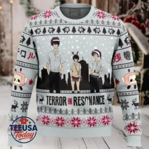 Nine x Lisa x Twelve Terror in Resonance Ugly Christmas Sweater