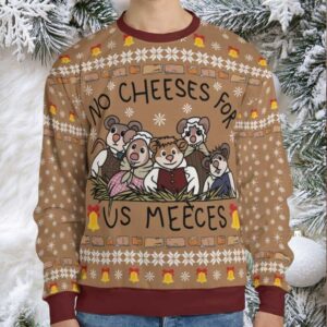 No Cheese For Us Meeces The Muppet Christmas Carol Ugly Christmas Sweatshirt