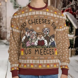 No Cheese For Us Meeces The Muppet Christmas Carol Ugly Christmas Sweatshirt