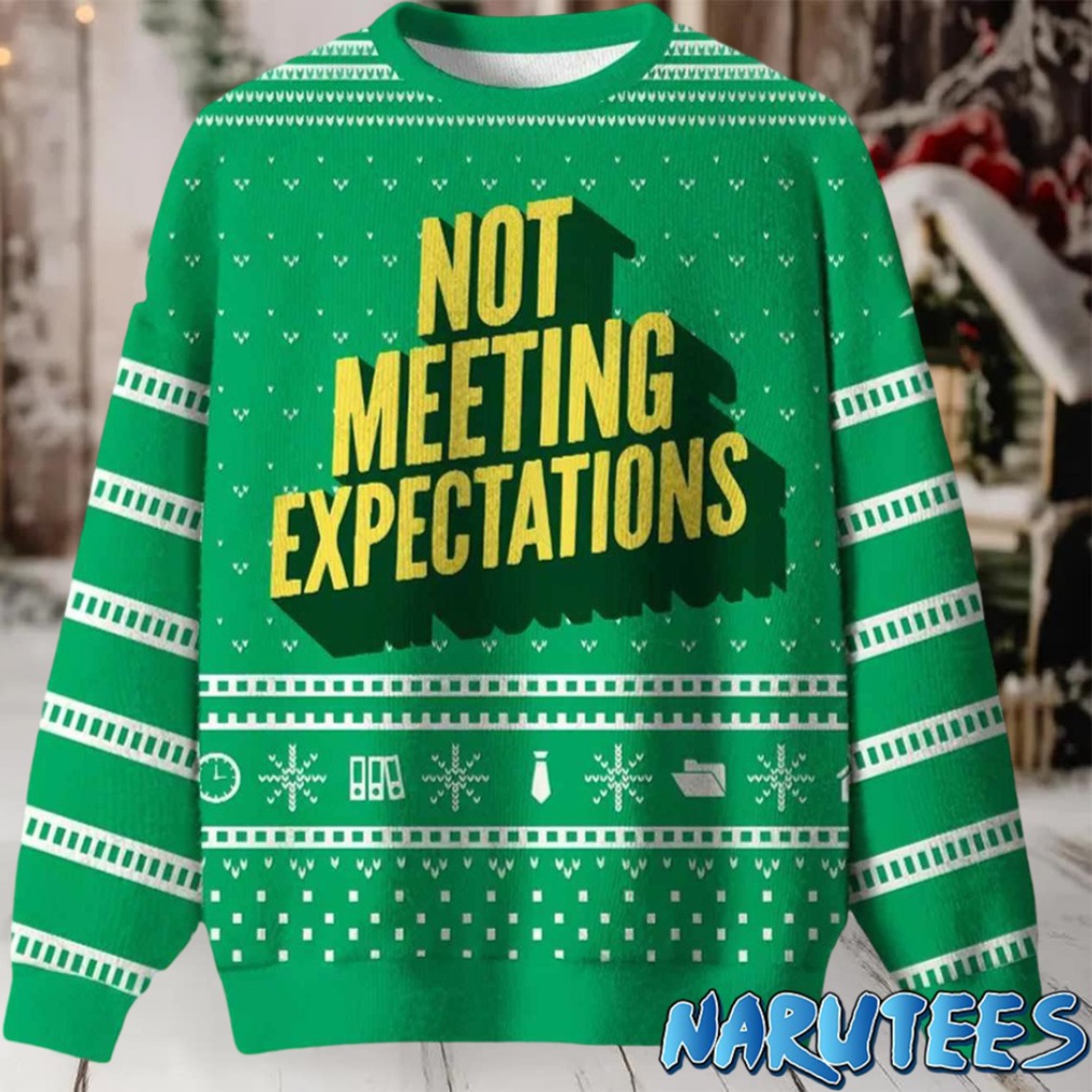 Not Meeting Expectations Ugly Christmas Sweater