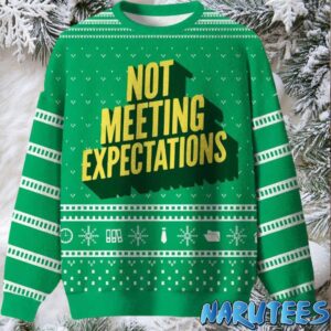 Not Meeting Expectations Ugly Christmas Sweater