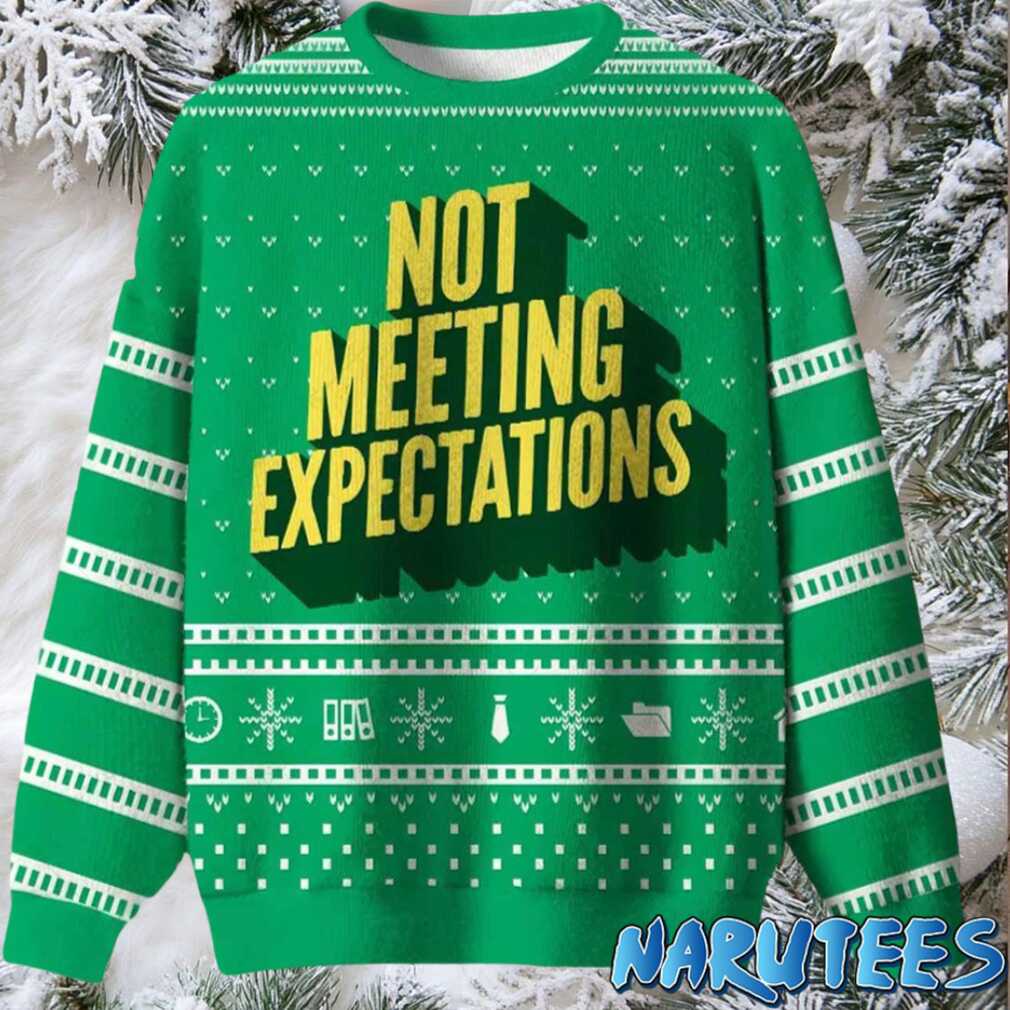 Not Meeting Expectations Ugly Christmas Sweater