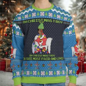 Oh Troy Christmas Ugly Christmas Sweatshirt