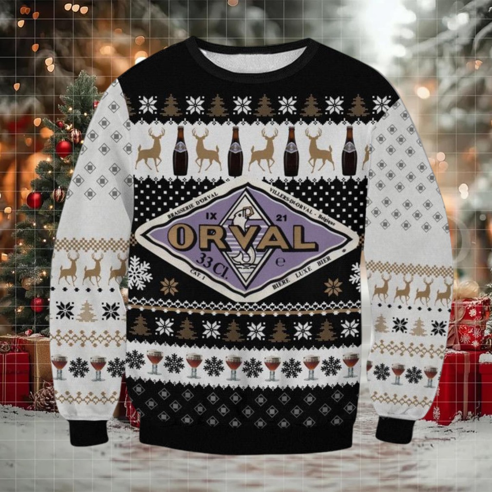 Orval Brewery Ugly Christmas Sweater 2025 Orval Brewery Ugly Christmas Sweater 2025