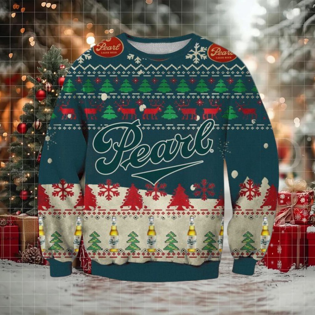 Pearl Beer Ugly Christmas Sweater 2025 Pearl Beer Ugly Christmas Sweater 2025