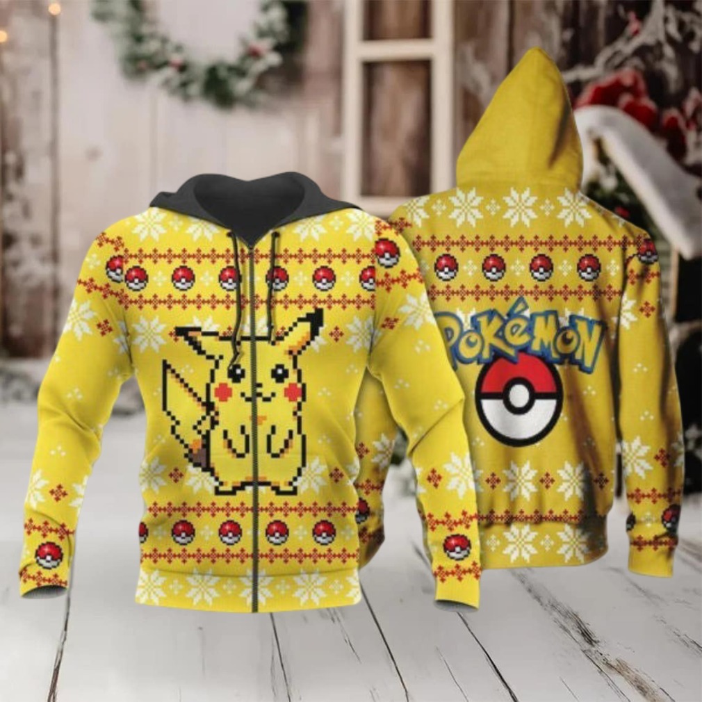 Pikachu Anime Pokemon Manga Ugly Christmas Sweater