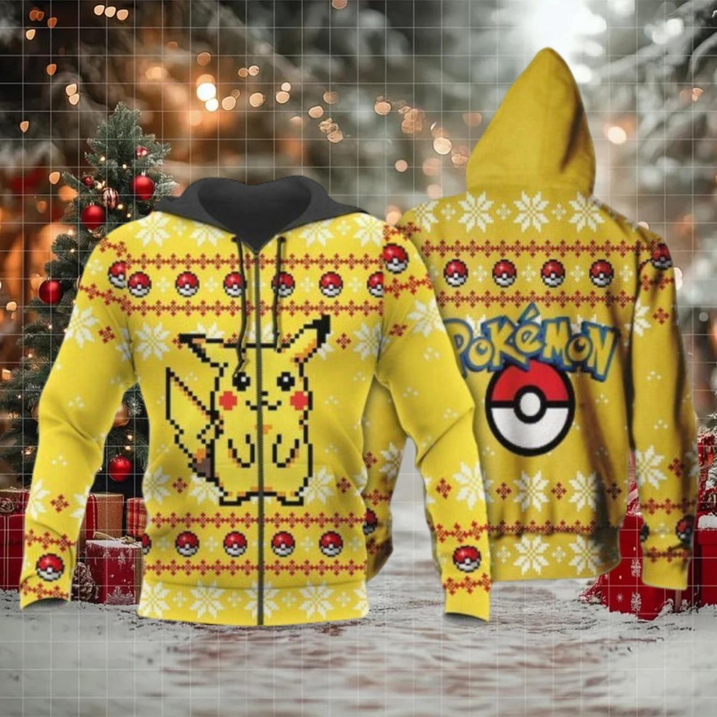 Pikachu Anime Pokemon Manga Ugly Christmas Sweater 1k802 Fan Gift Stylist Unisex Cartoon Graphic Outfits Aop 3d Hoodie Pikachu Anime Pokemon Manga Ugly Christmas Sweater 1k802 Fan Gift Stylist Unisex Cartoon Graphic Outfits Aop 3d Hoodie