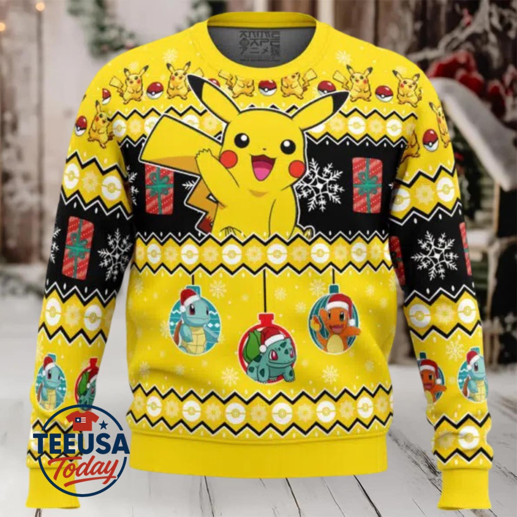 Pikachu I Choose You Pokemon Ugly Christmas Sweater Pikachu I Choose You Pokemon Ugly Christmas Sweater