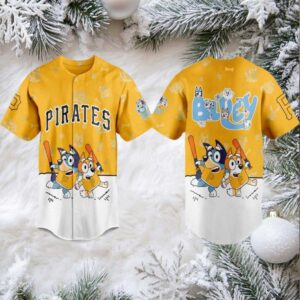 Pittsburgh Pirates 2025 Bluey MLB Game Night Christmas Baseball Jersey