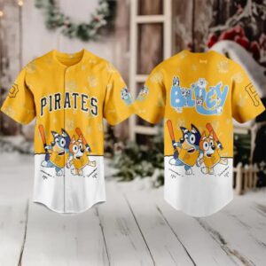 Pittsburgh Pirates 2025 Bluey MLB Game Night Christmas Baseball Jersey