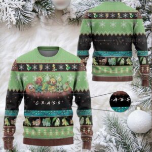 Pokemon Grass Imitation Ugly Sweater And Sweater