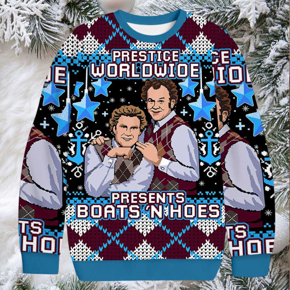 Prestige Worldwide Boats N Hoes Christmas Ugly Sweatshirt Prestige Worldwide Boats N Hoes Christmas Ugly Sweatshirt