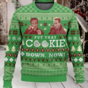 Put That Cookie Down Now Ugly Christmas Sweater