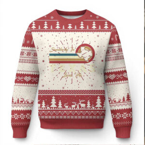 Retro Somebody In Texas Loves Me Ugly Christmas Sweater